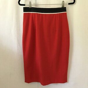 Nissa Red Pencil Skirt